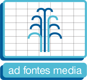 Ad Fontes Media logo in front of chart image