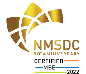 Minority Business Enterprise certification from the National Minority Supplier Development Council